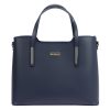 MiaMore 01-035 D (22-003-1) navy női bőr kézitáska, válltáska, oldaltáska 37 x 28.5 x 16 cm