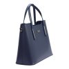MiaMore 01-035 D (22-003-1) navy női bőr kézitáska, válltáska, oldaltáska 37 x 28.5 x 16 cm