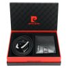 Pierre Cardin ZG-114 fekete férfi marhabőr ajándék szett 25.5 x 6 x 19 cm