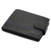 Albatross GN MW86Z fekete-kék férfi bőr pénztárca 13 x 10 x 3 cm