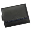 Albatross GN MW86Z fekete-kék férfi bőr pénztárca 13 x 10 x 3 cm