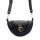 Luka 20-033 fekete női bőr válltáska, oldaltáska, crossbody 25 x 16 x 10 cm