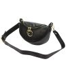 Luka 20-033 fekete női bőr válltáska, oldaltáska, crossbody 25 x 16 x 10 cm
