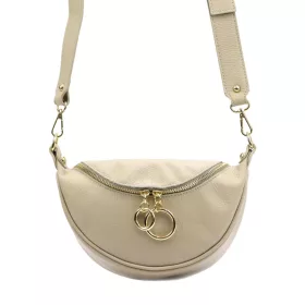  Luka 20-033 krém női bőr válltáska, oldaltáska, crossbody 25 x 16 x 10 cm