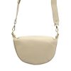 Luka 20-033 krém női bőr válltáska, oldaltáska, crossbody 25 x 16 x 10 cm