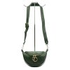 Luka 20-033 zöld női bőr válltáska, oldaltáska, crossbody 25 x 16 x 10 cm
