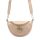 Luka 20-033 púderrózsaszín női bőr válltáska, oldaltáska, crossbody 25 x 16 x 10 cm