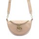 Luka 20-033 púderrózsaszín női bőr válltáska, oldaltáska, crossbody 25 x 16 x 10 cm