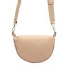 Luka 20-033 púderrózsaszín női bőr válltáska, oldaltáska, crossbody 25 x 16 x 10 cm