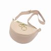 Luka 20-033 púderrózsaszín női bőr válltáska, oldaltáska, crossbody 25 x 16 x 10 cm