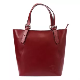   Florence 8470 bordó női bőr válltáska, shopper 35 x 31 x 13 cm