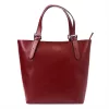 Florence 8470 bordó női bőr válltáska, shopper 35 x 31 x 13 cm