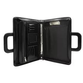   Peterson PTN BWS013 fekete uniszex bőr irattartó mappa 38 x 27 x 5 cm