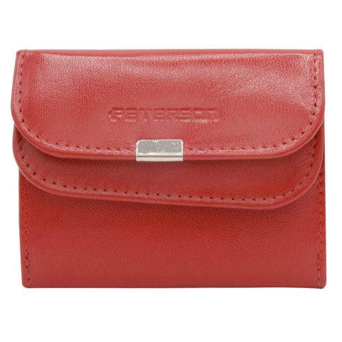Peterson PTN RD-GC02-GCL piros női rostbőr pénztárca
