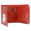 Peterson PTN RD-357-GCL-M fekete női rostbőr pénztárca 12 x 10 x 3 cm