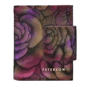   Peterson PTN 42329-MD lila bőr női pénztárca 12.5 x 8.5 x 3 cm