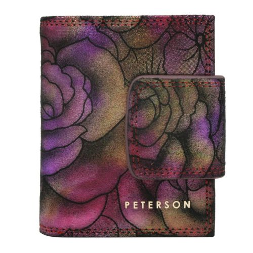 Peterson PTN 42329-MD lila bőr női pénztárca 12.5 x 8.5 x 3 cm 
