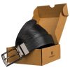 Peterson PTN RB35 PUF BLACK-BROWN férfi rostbőr öv