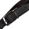 Peterson PTN RB35 PUF BLACK-BROWN férfi rostbőr öv