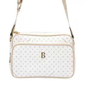 BRICIOLE 4047# fehér női rostbőr táska 27 x 20 x 11 cm