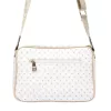 BRICIOLE 4047# fehér női rostbőr táska 27 x 20 x 11 cm