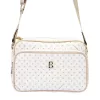BRICIOLE 4047# fehér női rostbőr táska 27 x 20 x 11 cm
