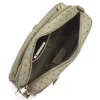 BRICIOLE 4047# fekete-bézs női rostbőr táska 27 x 20 x 11 cm