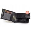 Peterson PTN 380Z 2-1-1 fekete férfi bőr pénztárca 12 x 9.5 x 2.5 cm