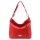 MiaMore 01-045 piros női bőr válltáska 35 x 30 x 13 cm