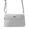 MiaMore 01-046 szürke női bőr oldaltáska 24.5 x 15.5 x 10 cm
