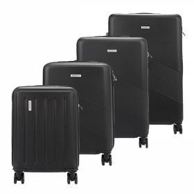   Gregorio fakete ABS keményfalú bőrönd szett 4 db-os 53/55/67/77 cm
