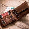 Peterson PTN 304T HUNTER mintás barna férfi valódi bőr pénztárca 12 x 9 x 2.5 cm
