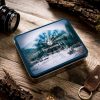 Peterson PTN 303.03 fekete-piros férfi bőr pénztárca 8 x 10.5 cm