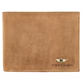   Peterson PTN 304 2-1-5 barna férfi bőr pénztárca 12.5 x 10 x 2.5 cm