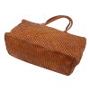 VS 010 barna női bőr válltáska, shopper 46 x 28 x 15 cm