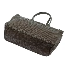 VS 010 barna női bőr válltáska 46 x 28 x 15 cm