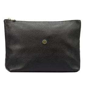   Gregorio COSMETICS-004   fekete női bőr kozmetikai táska 29 x 19 x 10 cm