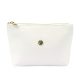 Gregorio COSMETICS-005   fehér női bőr kozmetikai táska 21 x 13 x 8 cm