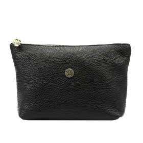   Gregorio COSMETICS-005 fekete női bőr kozmetikai táska 21 x 13 x 8 cm