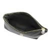 Gregorio COSMETICS-005 fekete női bőr kozmetikai táska 21 x 13 x 8 cm
