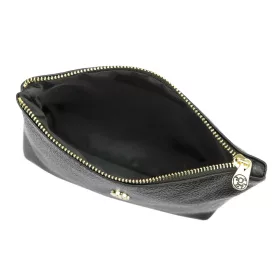  Gregorio COSMETICS-005 fekete női bőr kozmetikai táska 21 x 13 x 8 cm