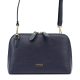 MiaMore 01-043 navy kék női bőr válltáska, oldaltáska 26.5 x 16.5 x 8 cm