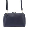 MiaMore 01-043 navy kék női bőr válltáska, oldaltáska 26.5 x 16.5 x 8 cm