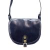 Florence 8863 M navy női bőr válltáska, oldaltáska 26 x 20 x 11 cm