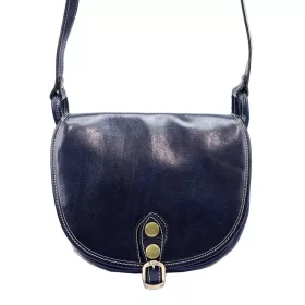   Florence 8863 M navy női bőr válltáska, oldaltáska 26 x 20 x 11 cm