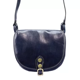   Florence 8863 M navy női bőr válltáska, oldaltáska 26 x 20 x 11 cm