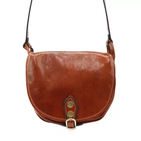   Florence barna női bőr válltáska, crossbody 26 x 20 x 11 cm