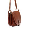 Florence barna női bőr válltáska, crossbody 26 x 20 x 11 cm