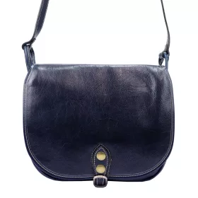   Florence 8863 navy női bőr válltáska, oldaltáska 30 x 26 x 12 cm