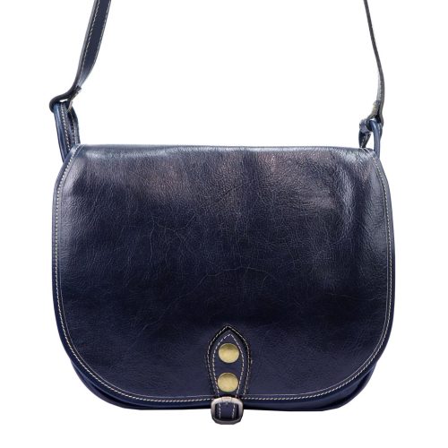 Florence 8863 navy női bőr válltáska, oldaltáska 30 x 26 x 12 cm
